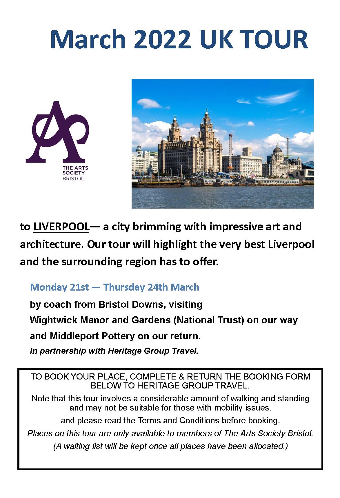 ASB March 2022 Tour to Liverpool