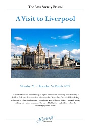 Brochure for ASB March 2022 Tour to Liverpool